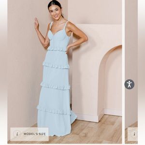 Revelry Sloan Bridesmaids dress in color “Love is in the air -907”